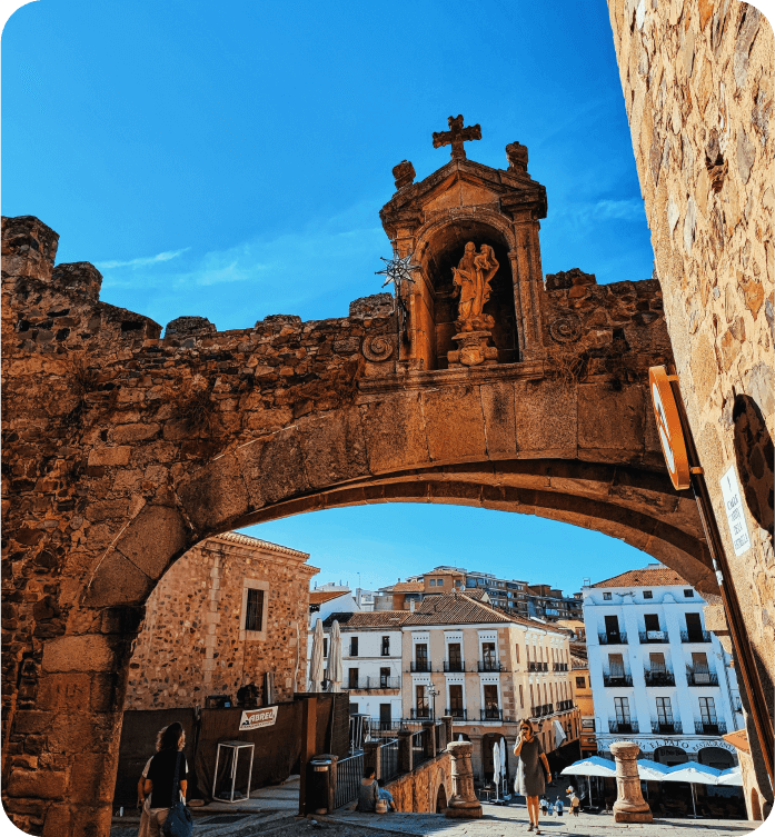 Caceres, an old arch
